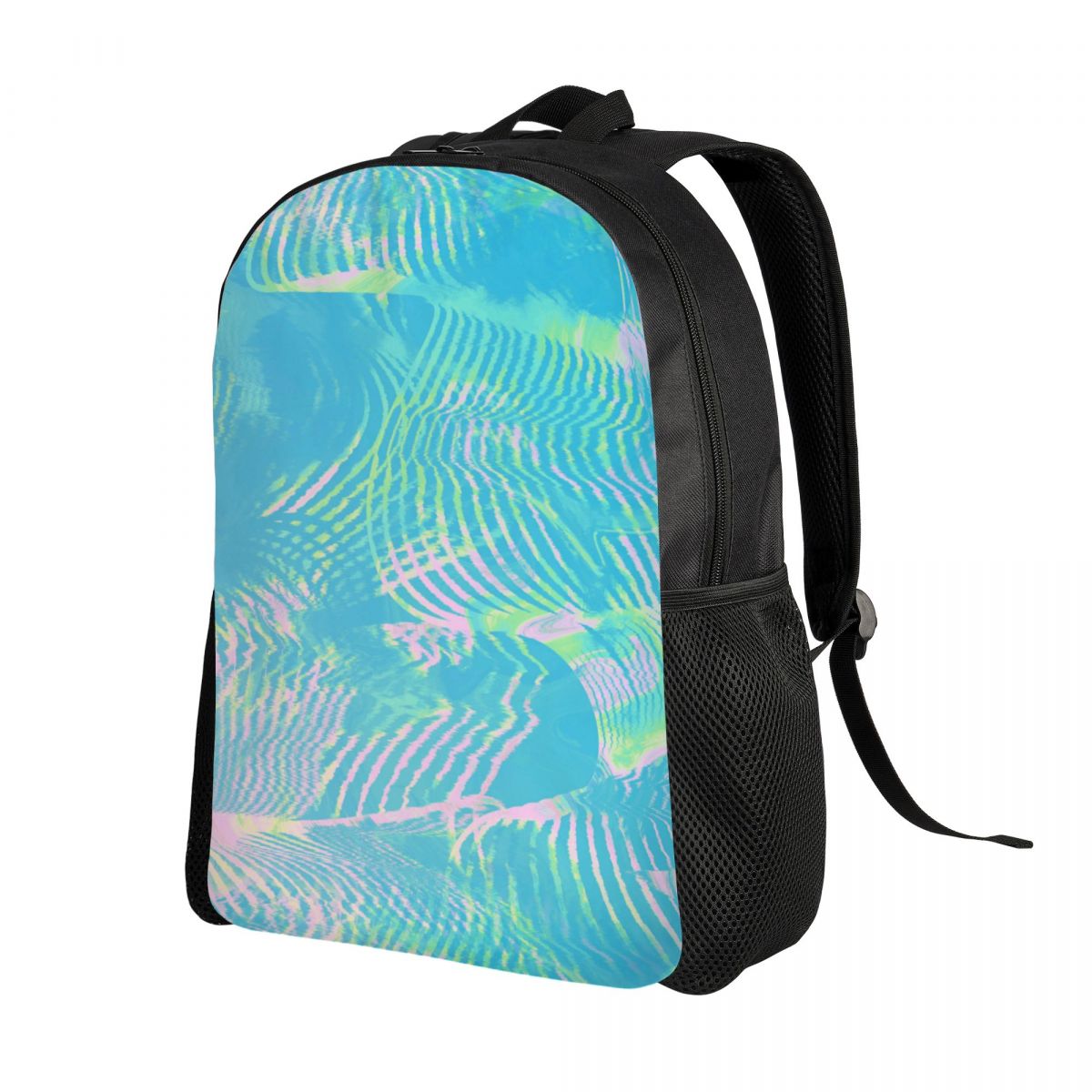 กระเป๋าเป้สะพายหลังลายคลื่นสีเ - Laptop Accessories For College บทวิจารณ์และราคา