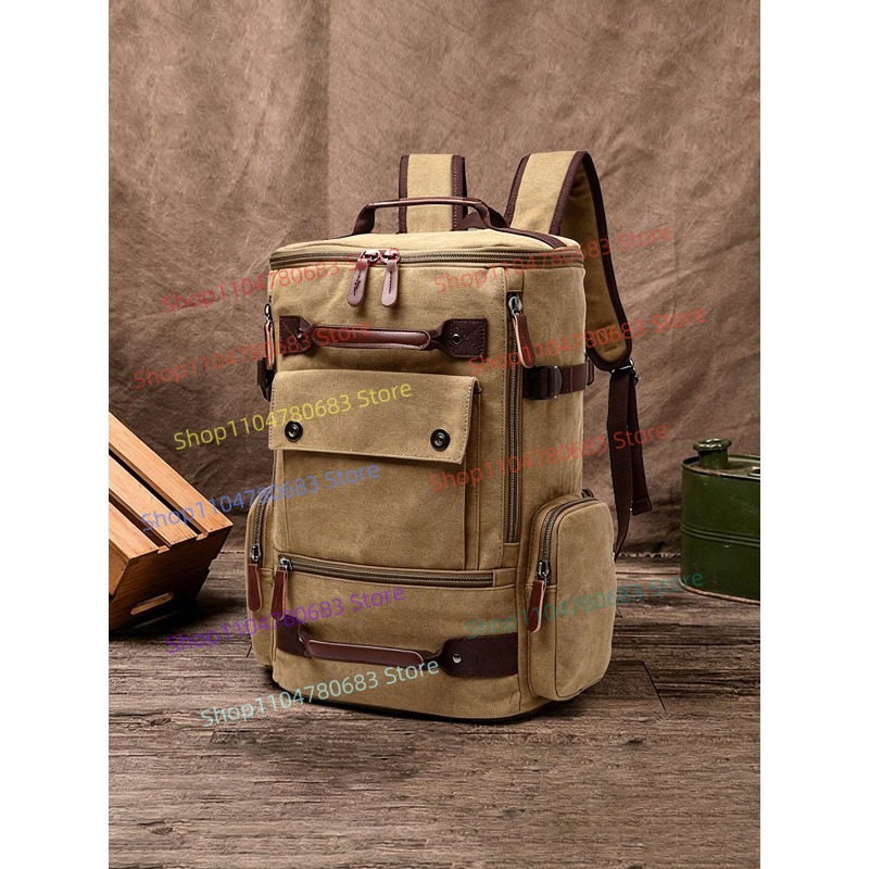 กระเป๋าเป้ผ้าแคนวาสวินเทจ, กระ - Laptop Accessories Gifts For Men บทวิจารณ์และราคา