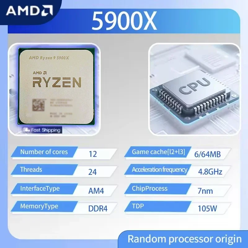 AMD Ryzen 9 5900X R9 5900X 3.7 - Amd Cpu Ryzen 9 บทวิจารณ์และราคา